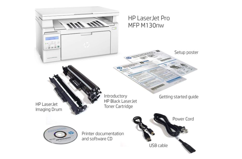پرینتر اچ پی LaserJet Pro MFP M130nw Multifunction Laser Printer