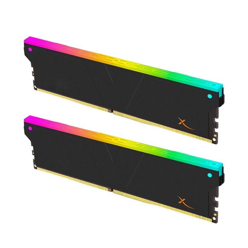 رم کامپیوتر RAM وی کالر مدل XSky RGB 2+2 KIT حافظه 32 گیگابایت فرکانس 6000 مگاهرتز