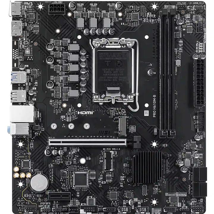 مادربرد ام اس آی مدل PRO H610M-B DDR5 سوکت LGA 1700