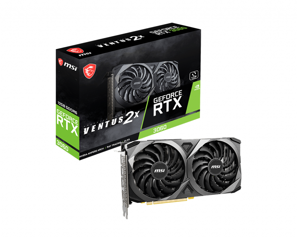 کارت گرافیک  ام اس آی مدل GeForce RTX™ 3060 VENTUS 2X 12G حافظه 12 گیگابایت