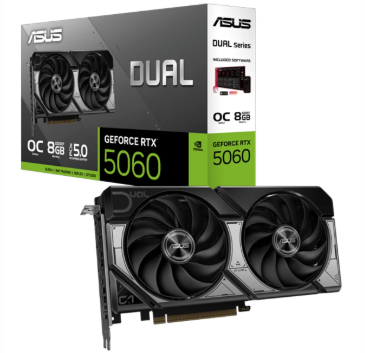 کارت گرافیک ایسوس مدل Dual GeForce RTX 5060 8GB GDDR7 OC Edition