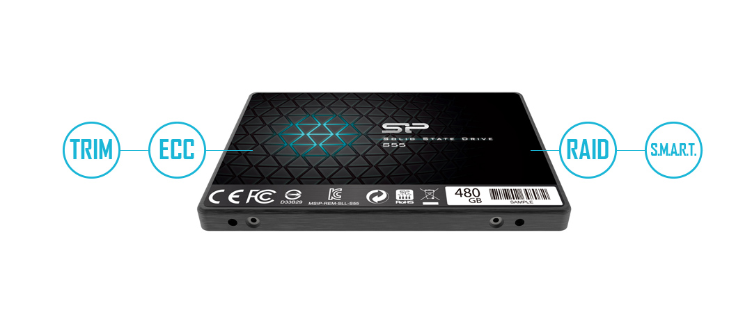 حافظه SSD اینترنال سیلیکون پاور Slim S55 240GB Internal SSD Drive
