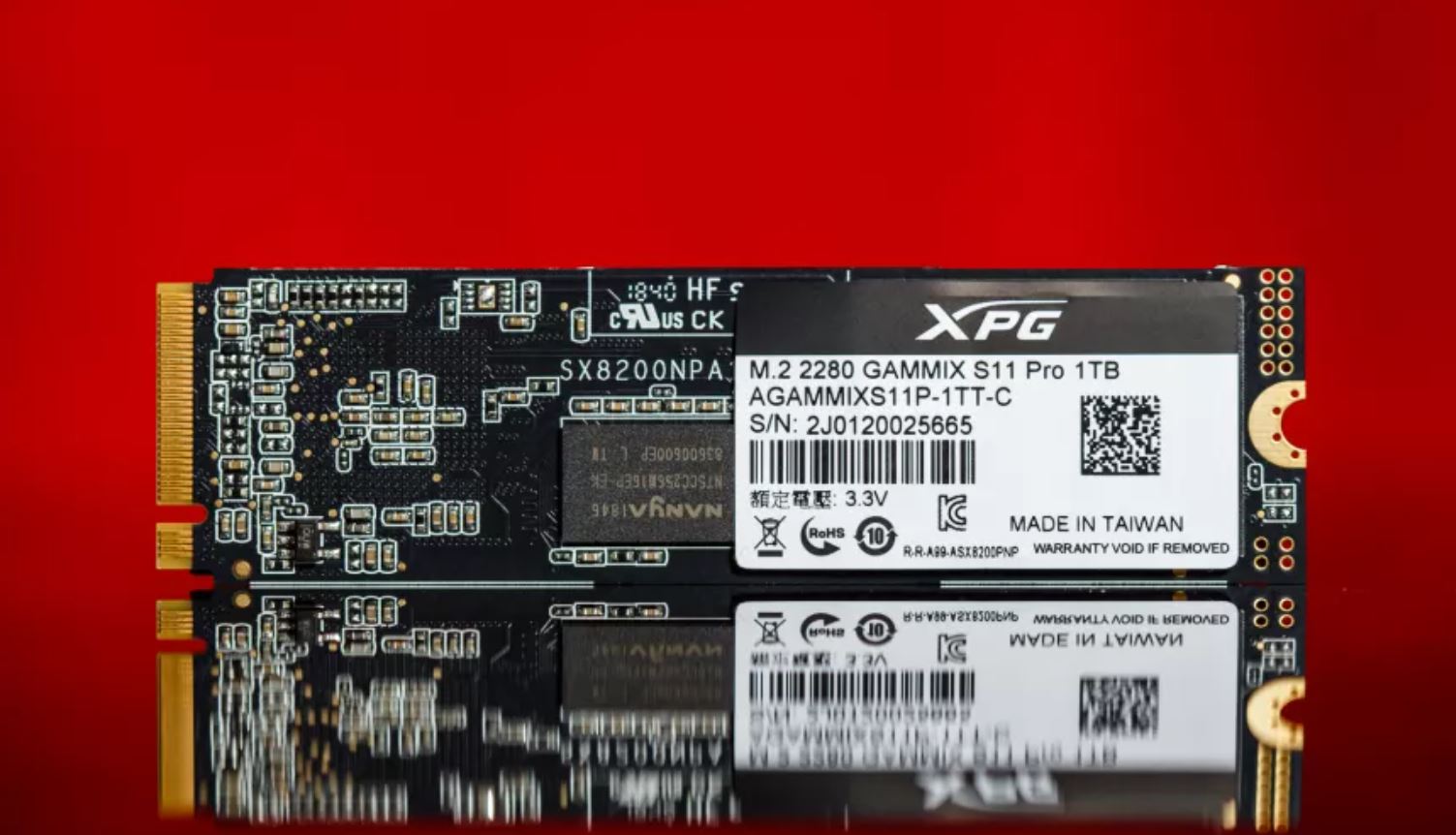 حافظه SSD اینترنال ای دیتا GAMMIX S11 Pro 256GB PCIe Gen3x4 M.2 2280 SSD Drive
