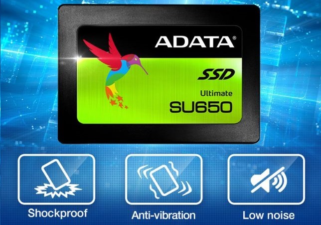 حافظه SSD اینترنال ای دیتا Ultimate SU650 120GB 3D NAND Internal SSD Drive