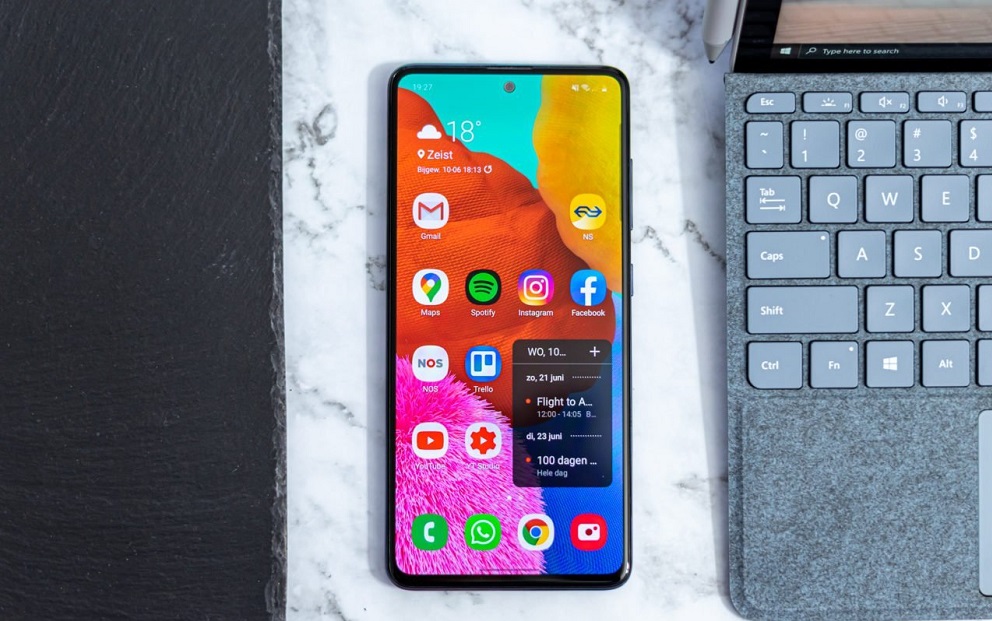 کیفیت صفحه نمایش گلکسی A51