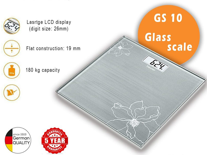 ترازوی دیجیتال شیشه ای بیورر مدل GS10
