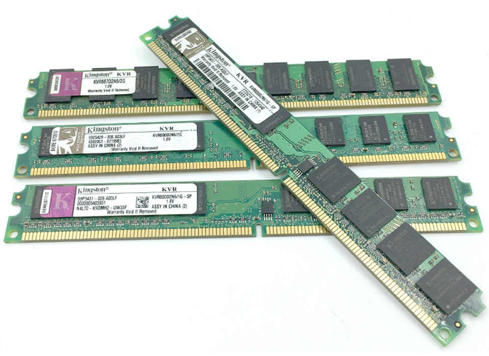 رم کامپیوتر RAM کینگستون KVR DDR2 2GB 800MHz CL6 DIMM 16 Chip Desktop RAM